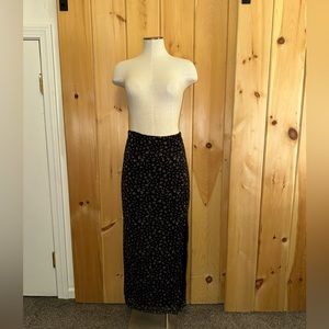 Free People Rosalie Midi Skirt Black Combo-NWT!